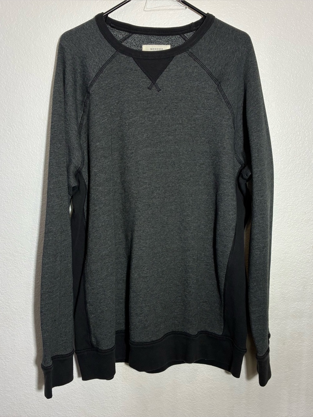 Sonoma Men's Heather Charcoal Crewneck Sweatshirt Size XLT Tall